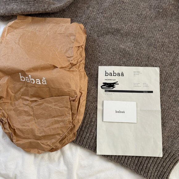 babaa jumper no17 turtleneck sweater in dark mist/brown - OS - Picture 12 of 12